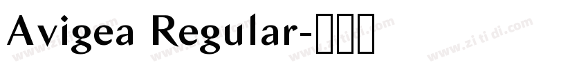 Avigea Regular字体转换